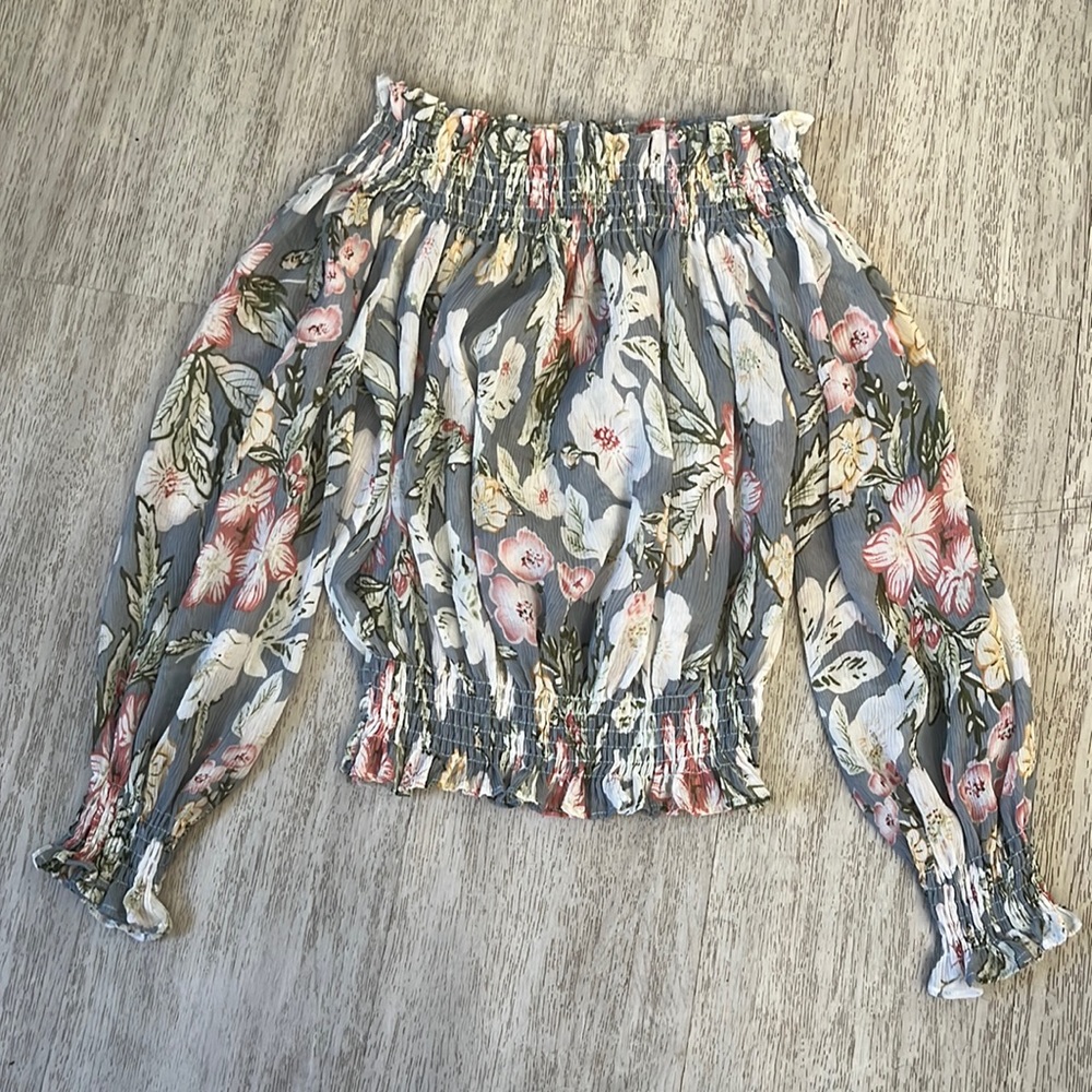 Off the shoulder floral top